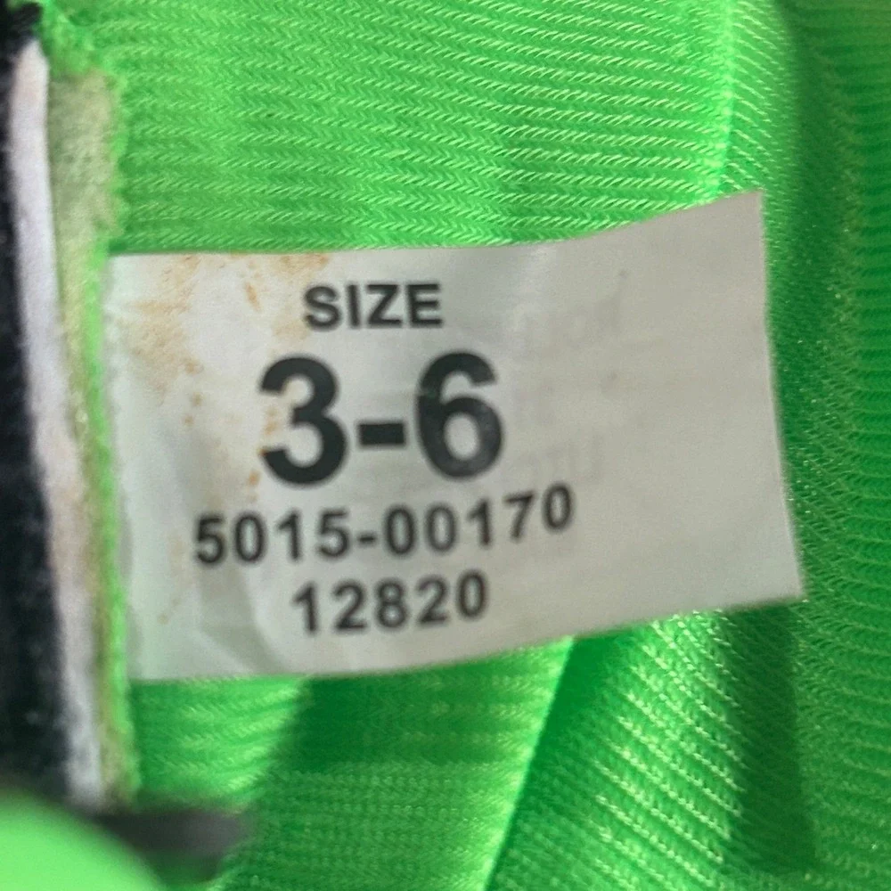 Roller Derby 2-in-1 Combo Skates Neon Green Black Adjustable Sz 3-6 Quad Inline